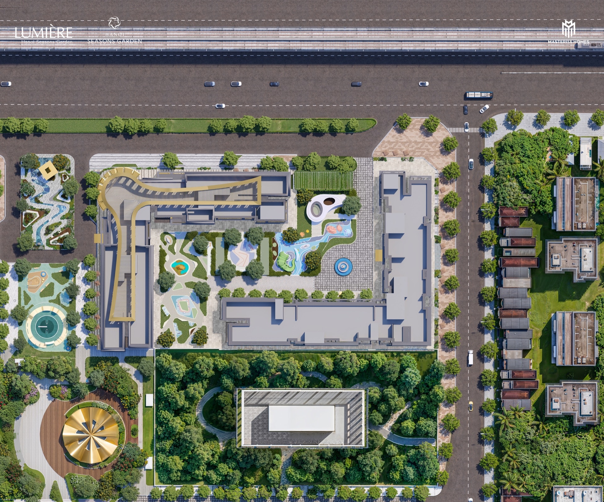 Mặt bằng tổng thể phân khu LUMIÈRE Hanoi Seasons Garden